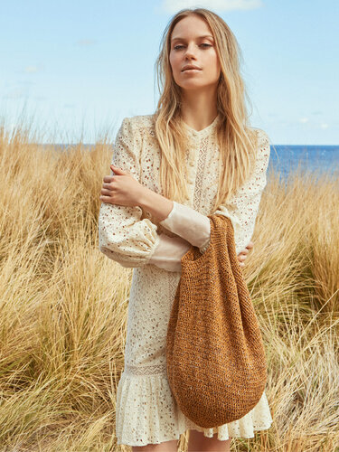 Häkelanleitung: Häkelbeutel mit Glamour