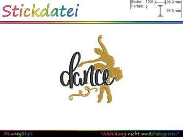 Stickdatei "Ballerina - dance" - Sticken