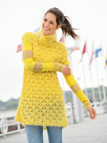 Vielseitige, gehäkelte Tunika aus leichtem Alpaca-Garn - Häkeln