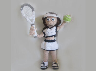 Tennis Girl Tina - Crochet