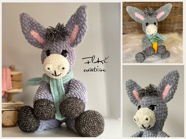 Häkelanleitung Esel Paul, deutsch, Amigurumi