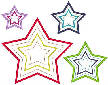 Stern Stickdatei - Sticken