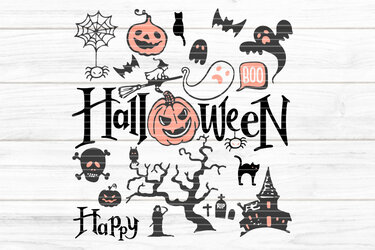 Halloween Mix Plotterdatei SVG DXF FCM - Plotting