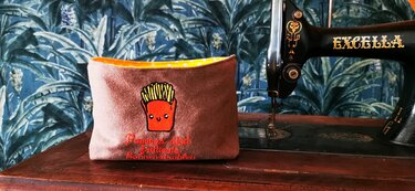 Stickdatei Pommes sind frittierte Sonnenstrahlen - Sticken