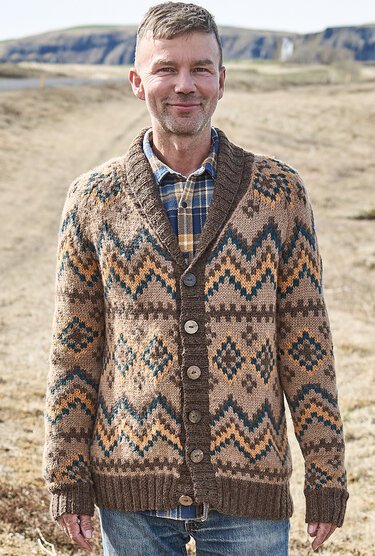Herrenjacke im Jacquardmuster