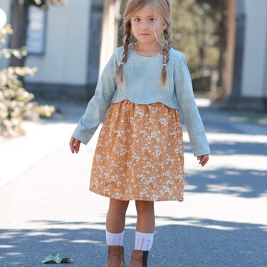 Curved Crop Top inkl. Unterkleid Gr. 86 - 164 - Nähen