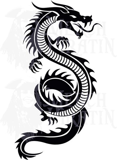 Plotterdatei Drache - Plotting