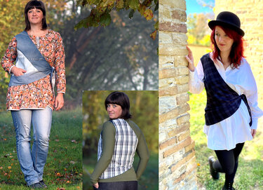 Alcea times a somewhat different vest - Sewing