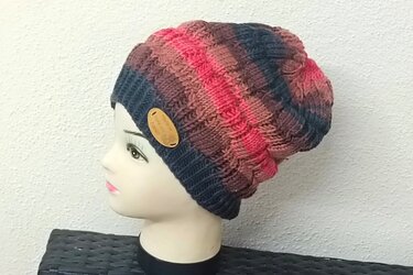 Stickanleitung WychElm Mütze Patentmuster, alle Größen