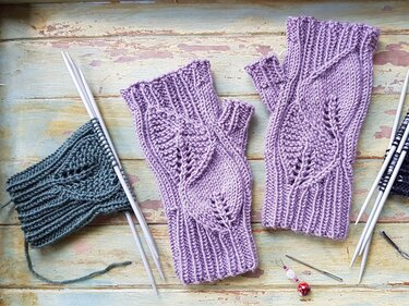 Handstulpen Waldspaziergang, Strickanleitung