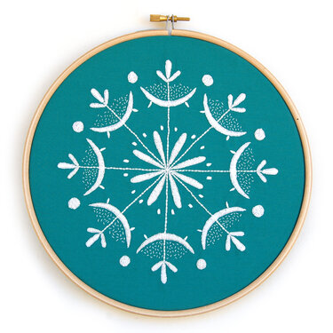 Embroidery Pattern Snowflake Mandala