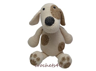 crochet pattern crocheted dog / crochet dog