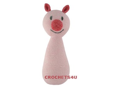 crochet pattern pig in 1 piece