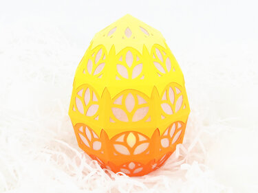 Tischleuchte – Osterei in Sonnenfarben – Bastelanleitung und Vorlagen