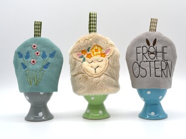 Stickdatei Eierwärmer ITH SET mit blanko Datei - Sticken