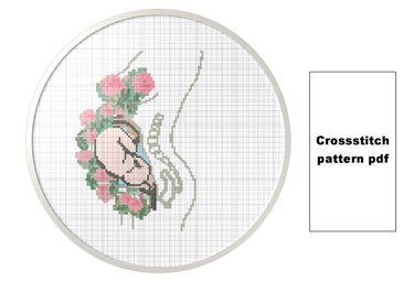 Anatomy uterus cross stitch PDF - Embroidery