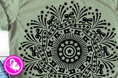 Independence day decor. Mandala cut file svg png. American flag Wall art - Crafts
