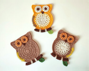 Wise Owl Wall Decor or Coaster - Crochet Pattern
