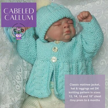 Cabelled Callum Baby Knitting Pattern