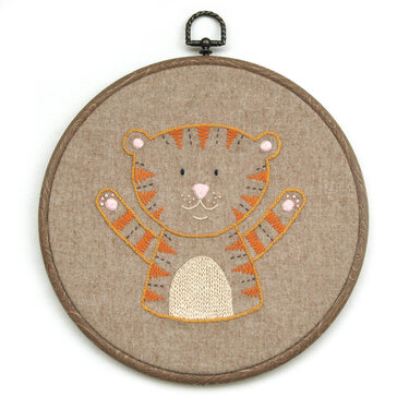 Embroidery Pattern Little Tiger for Childs Birth Beginner