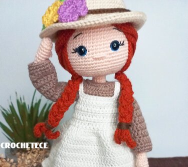 Crochet doll pattern Amigurumi doll pattern  Anna English