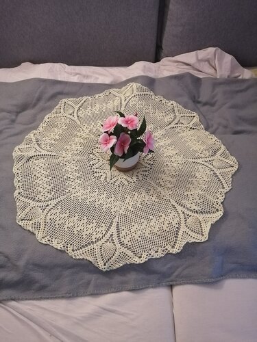 Stern/Ananas Tischdecke - Häkeln