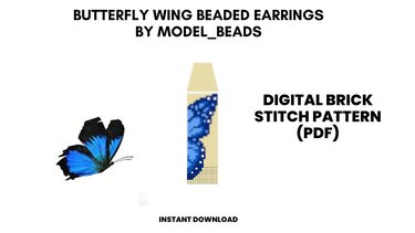 Butterfly Wing Fringe Earrings Patterns - Crafts