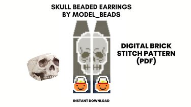 Skull Fringe Earrings Patterns - Crafts