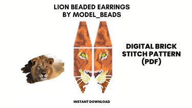 Lion Fringe Earrings Patterns - Crafts