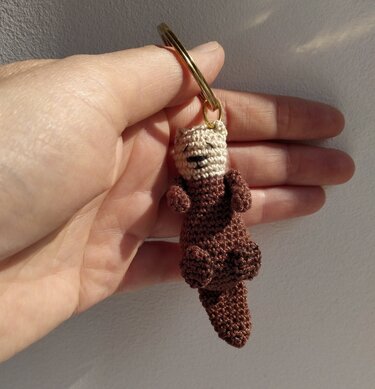 Otter crochet amigurumi with baby