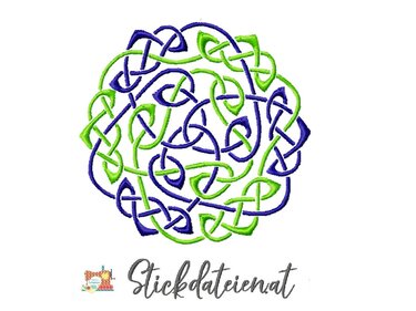 Stickdatei Keltischer Knoten, Stickdatei 10x10, Maschinensticken