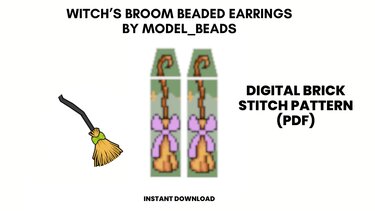 Witch's Broom Earrings Patterns - Crafts