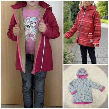 Softshelljacke Zuckermaus girls Gr. 110 - 164 auch für Walk - Nähen