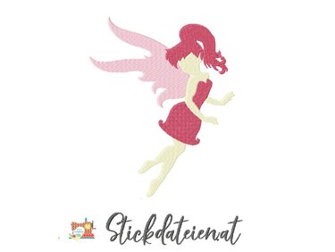 Stickdatei Elfe, Fee, Fabelwesen Stickdatei in 3 Größen, Maschinensticken
