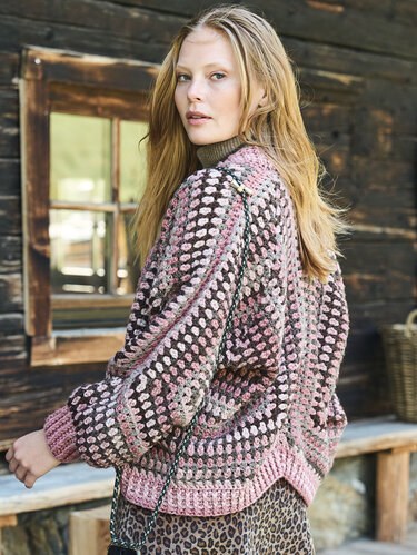 Jacke aus Reliefstäbchen