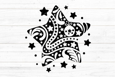 Stern mega einfach Plotterdatei SVG DXF FCM - Plotting