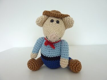 Häkelanleitung - Cowboy-Maus "Mini"