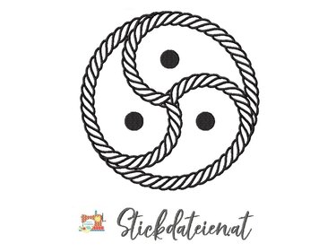 BDSM Emblem Stickdatei, Fifty Shades of Grey, BDSM Stickvorlage - Sticken