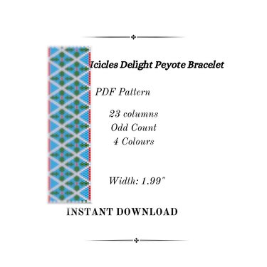Icicle Delight Peyote Stitch Bracelet - Crafts