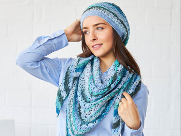 TUCH HALF-GRANNY MIT BEANIE