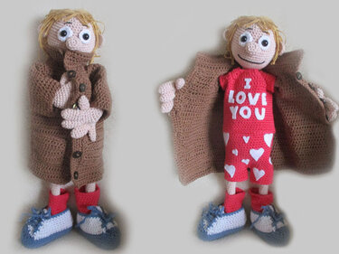 Valentine Flasher “I love You “ - Crochet