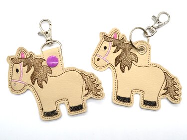 Stickdatei Pferd Schlüsselanhänger - Sticken