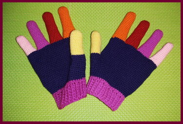 Finger Handschuhe Häkelanleitung