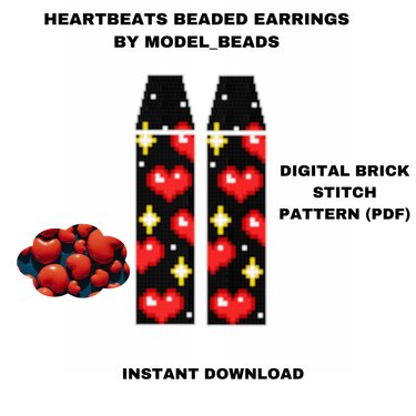 Heartbeat Fringe Earring Pattern - Crafts