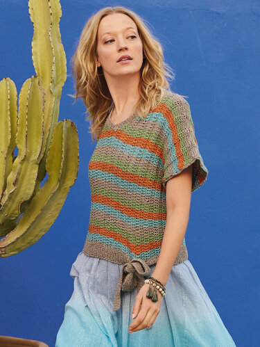 Shirt im gestreiften Strukturmuster