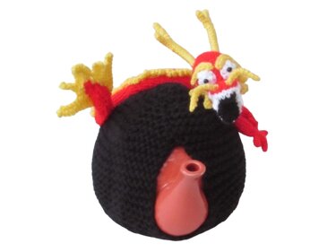 TeaCosyFolk's Chinese Dragon Tea Cosy Knitting Pattern