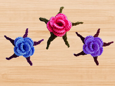 3D Crochet Flower Pattern