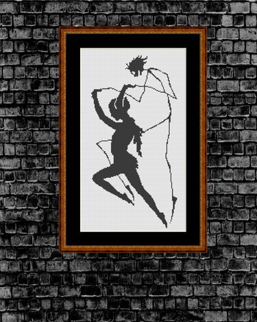 Schattentanz Kreuzstichmuster - Sticken