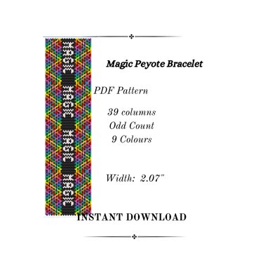 Magic Peyote Stitch Bracelet - Crafts