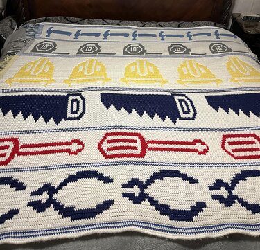 Handyman Special Blanket Crochet Pattern